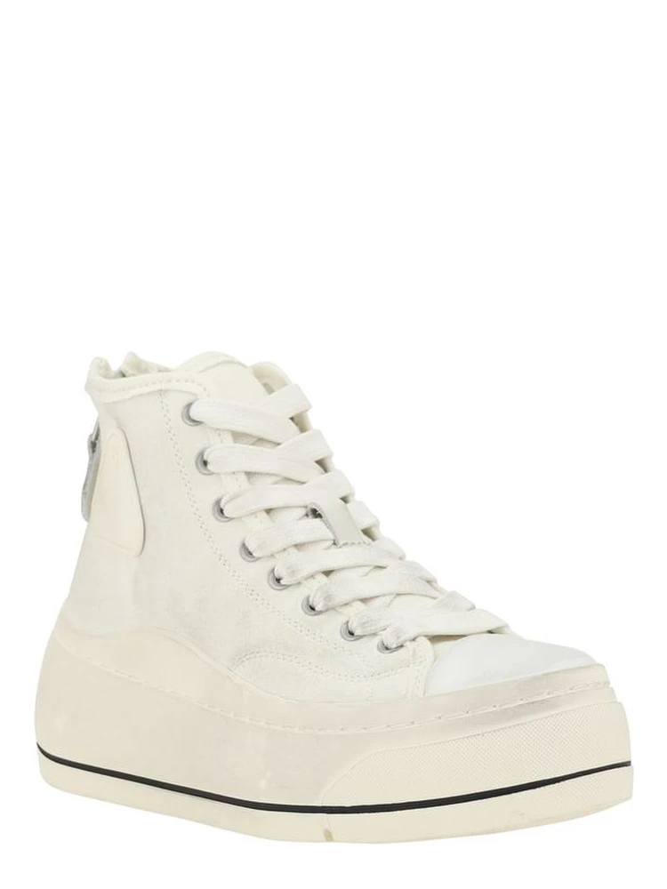 Beige Polyethylene High Top Sneakers alternative