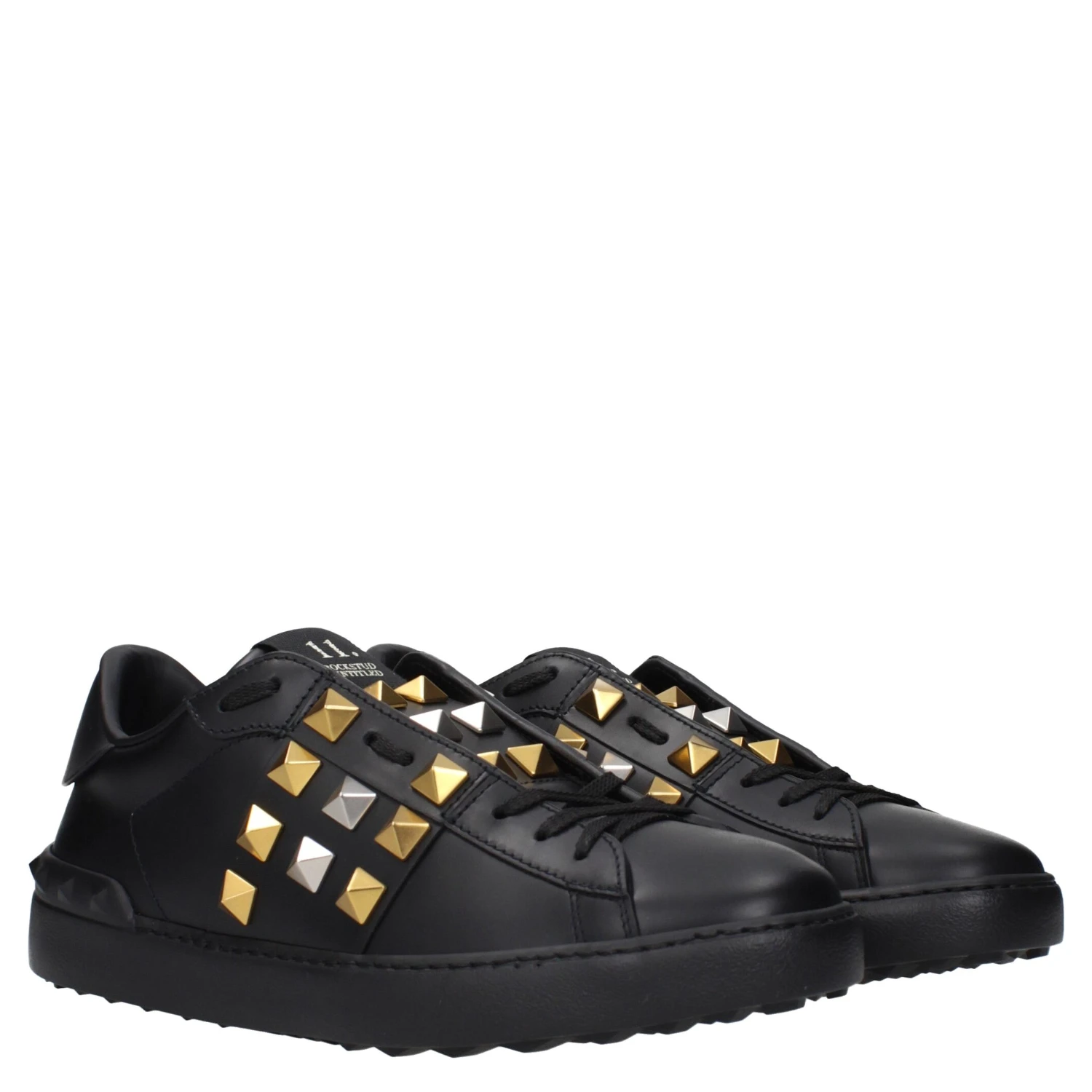 Black Leather Sneakers