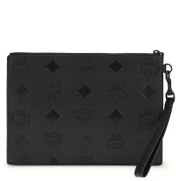 Black Calf Leather Bos Taurus Clutch Bag