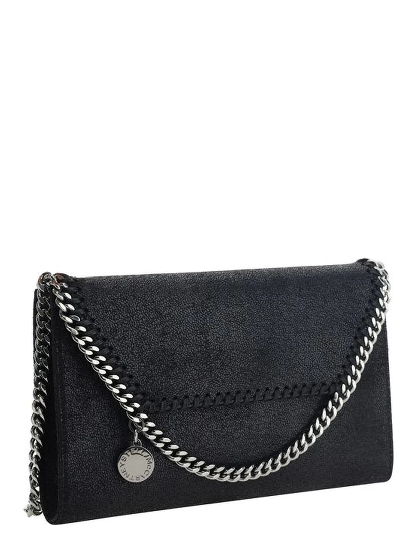 Black Polyester Shoulder Bag