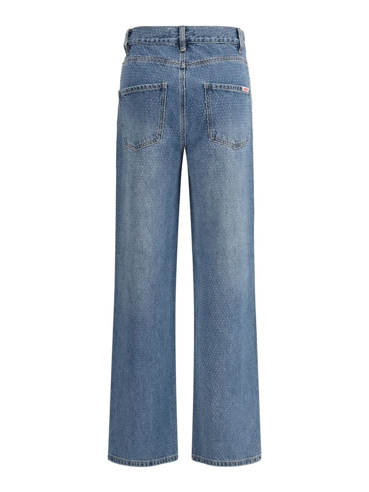 Blue Cotton Straight-Leg Jeans alternative