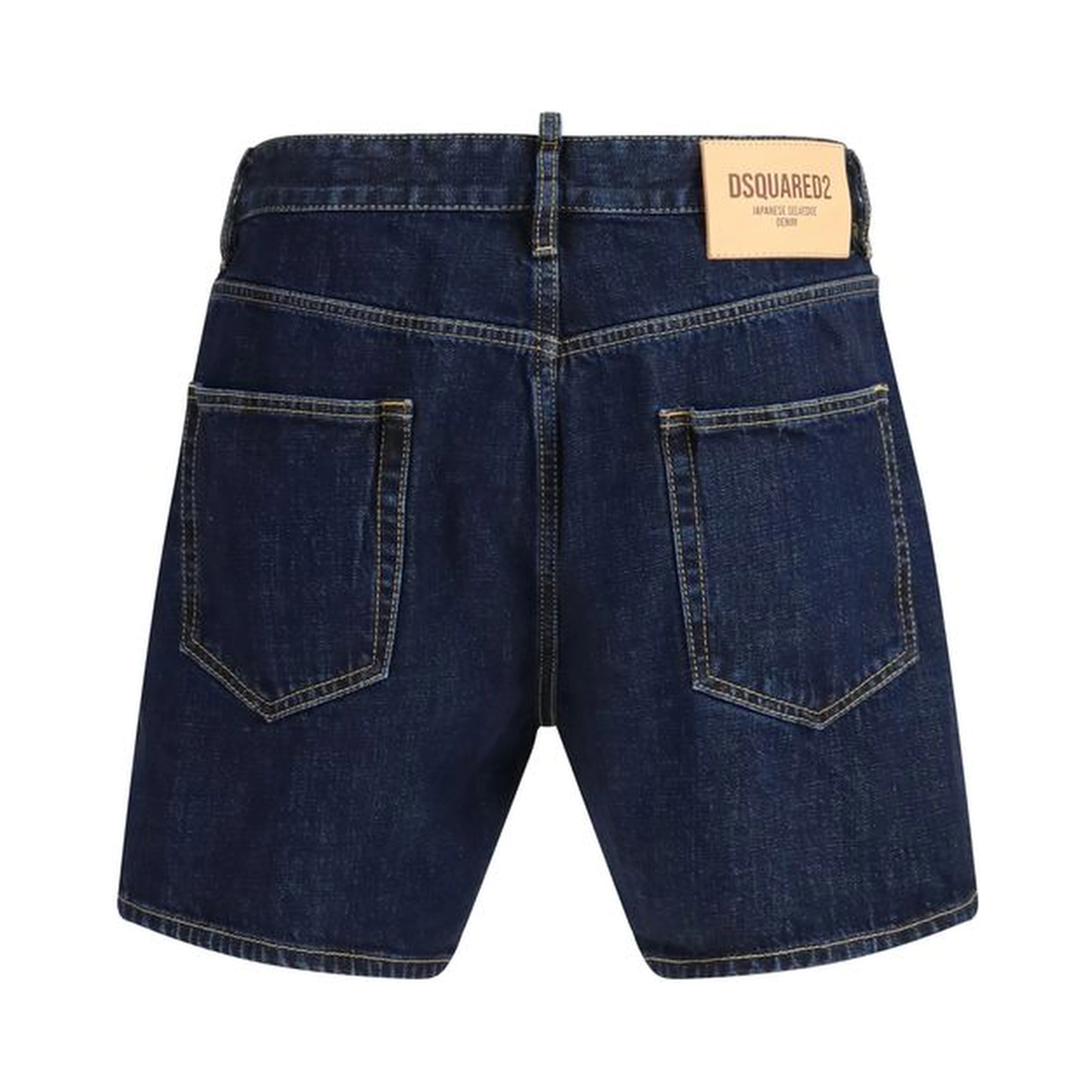 Blue Cotton Bermuda Shorts