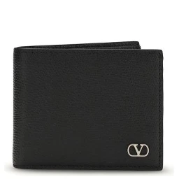 محفظة بوس توروس من جلد العجل الأسود