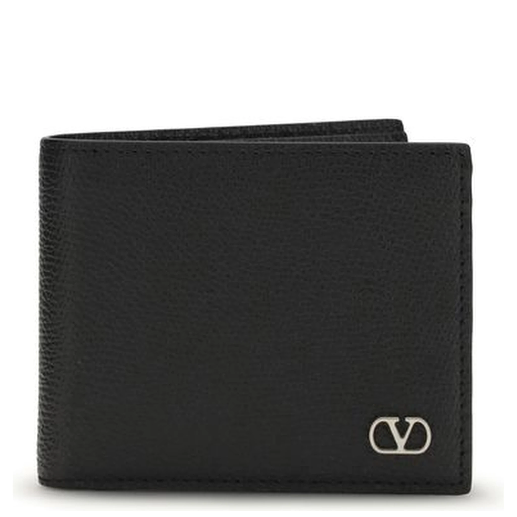 محفظة بوس توروس من جلد العجل الأسود