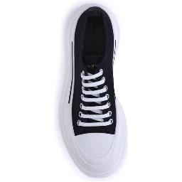Black Rubber Athletic Sneakers