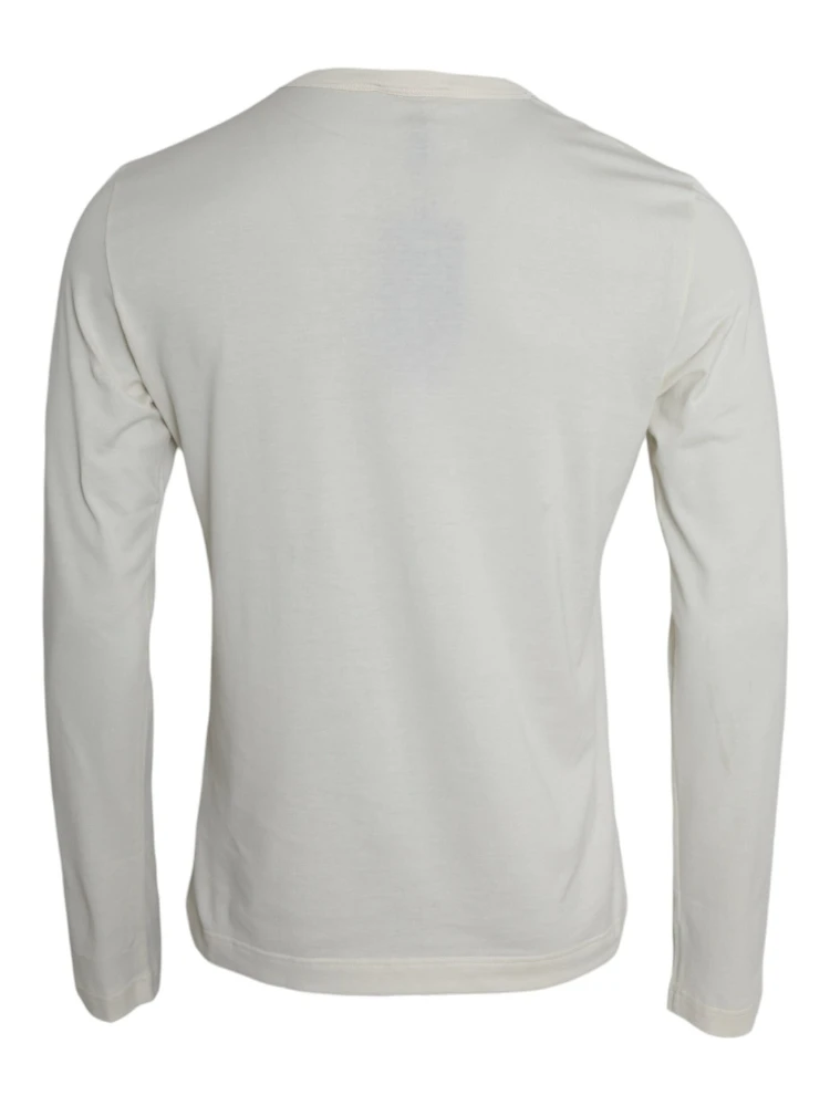 White Cotton Long Sleeve T-Shirt alternative