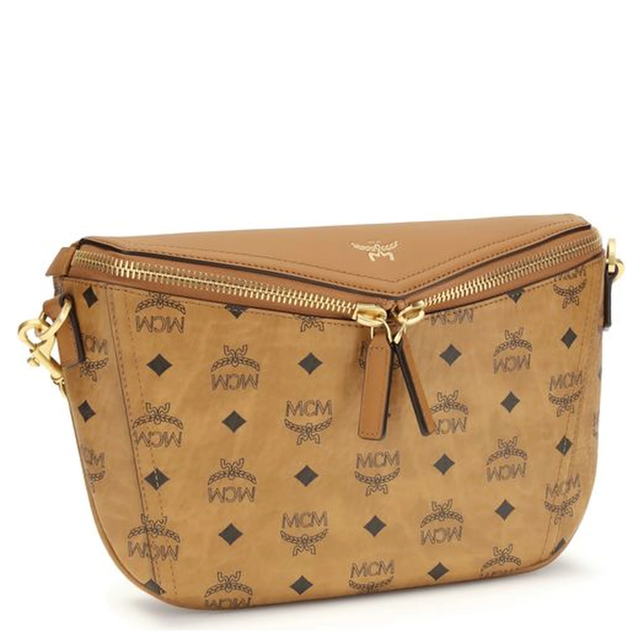 حقيبة كتف بوس توروس من جلد العجل البيج