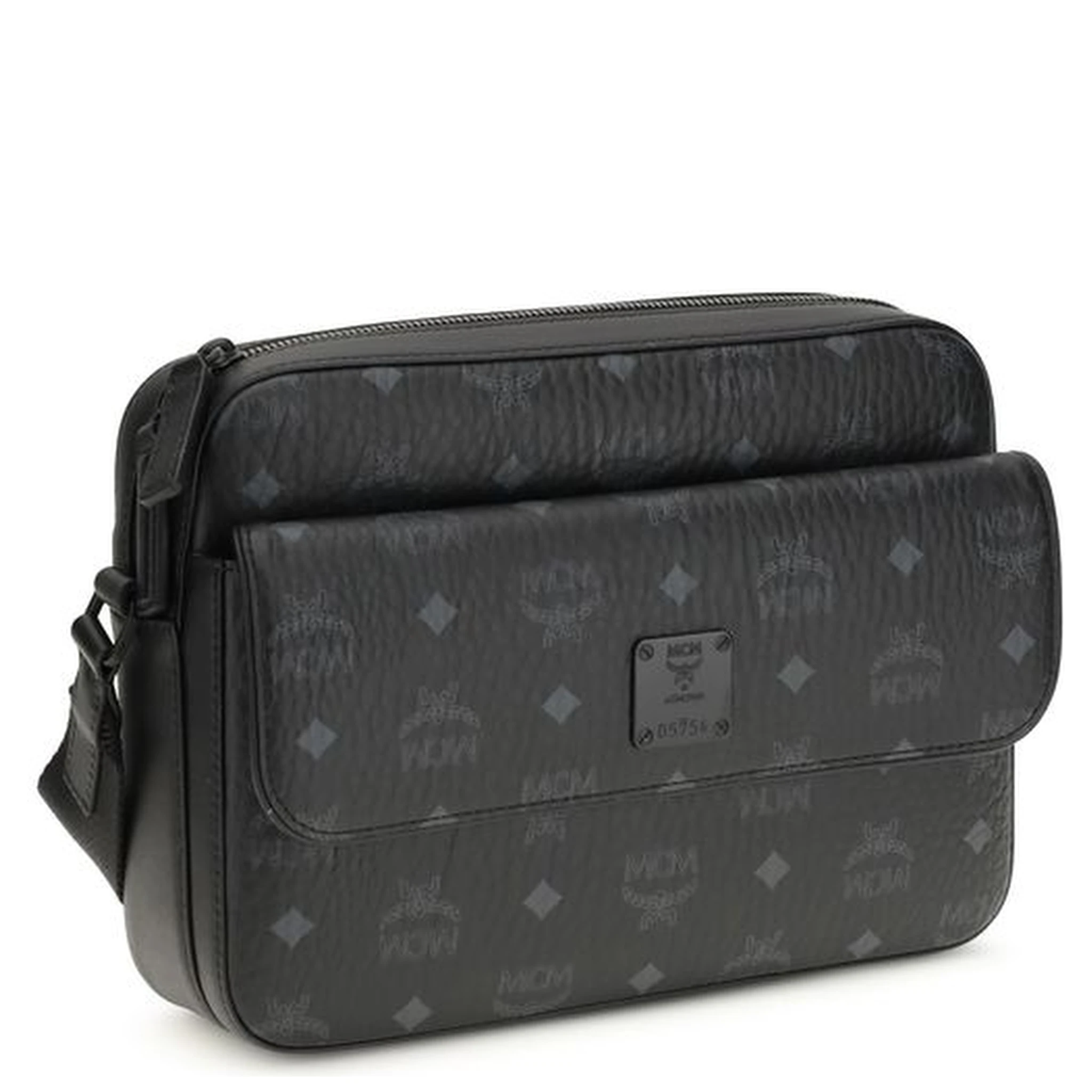 Black Fabric Shoulder Bag