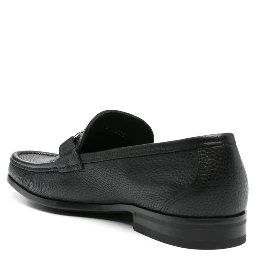 Black Calfskin Slip-On Loafers