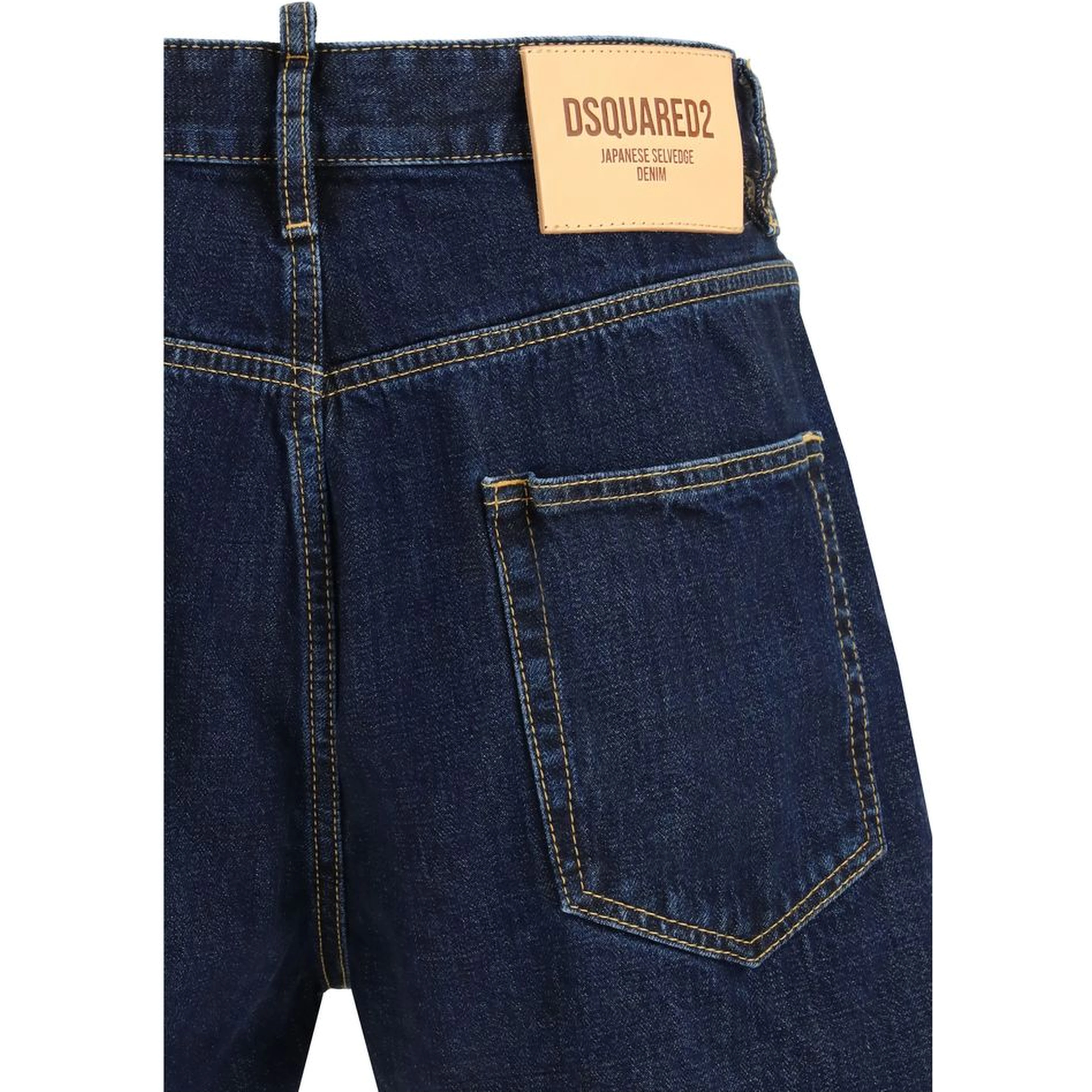 Blue Cotton Bermuda Shorts