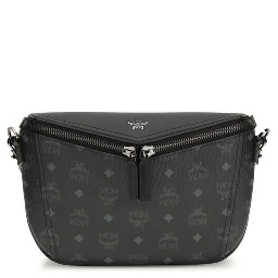 حقيبة كتف بوس توروس من جلد العجل الأسود