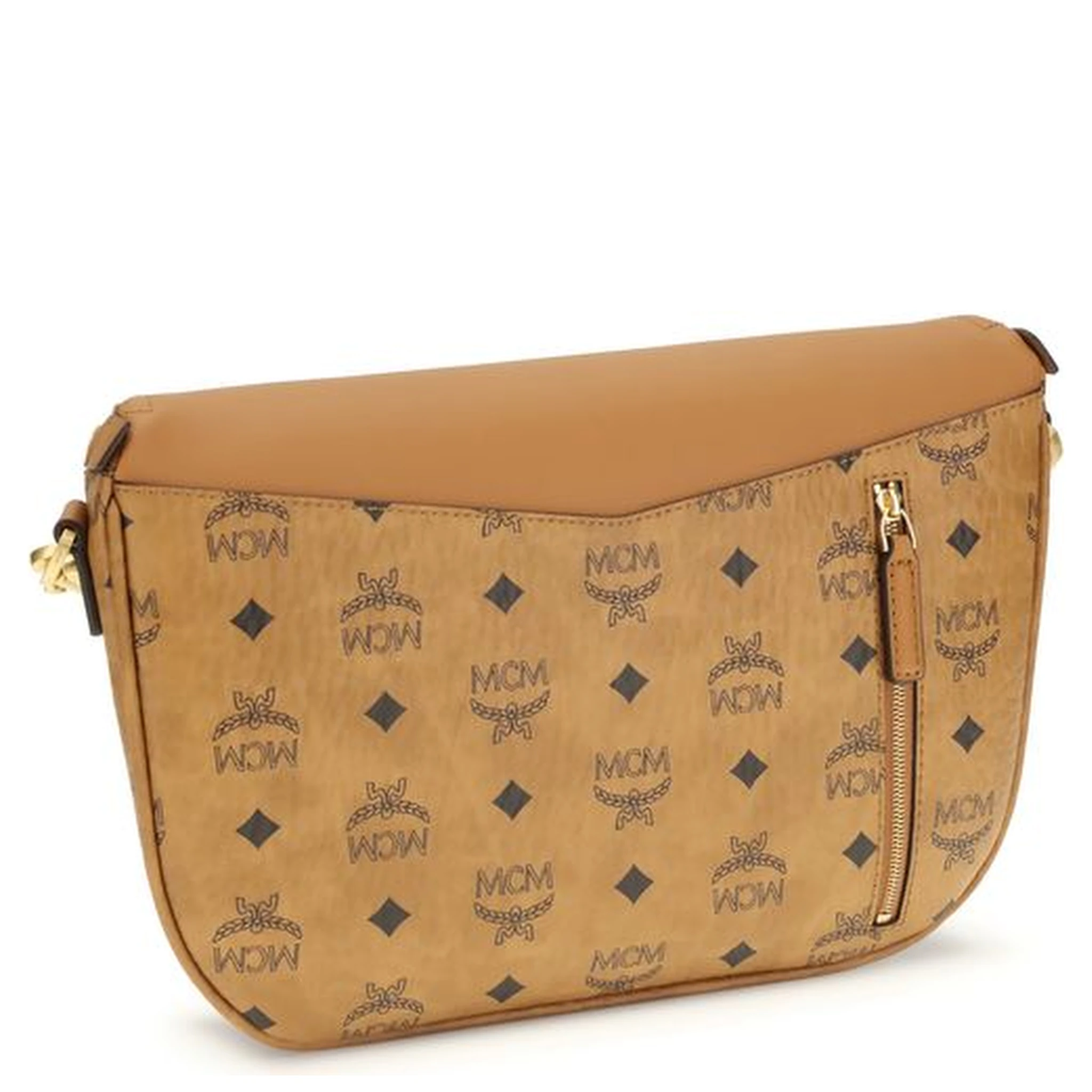 حقيبة كتف بوس توروس من جلد العجل البيج