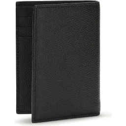 محفظة بوس توروس من جلد العجل الأسود