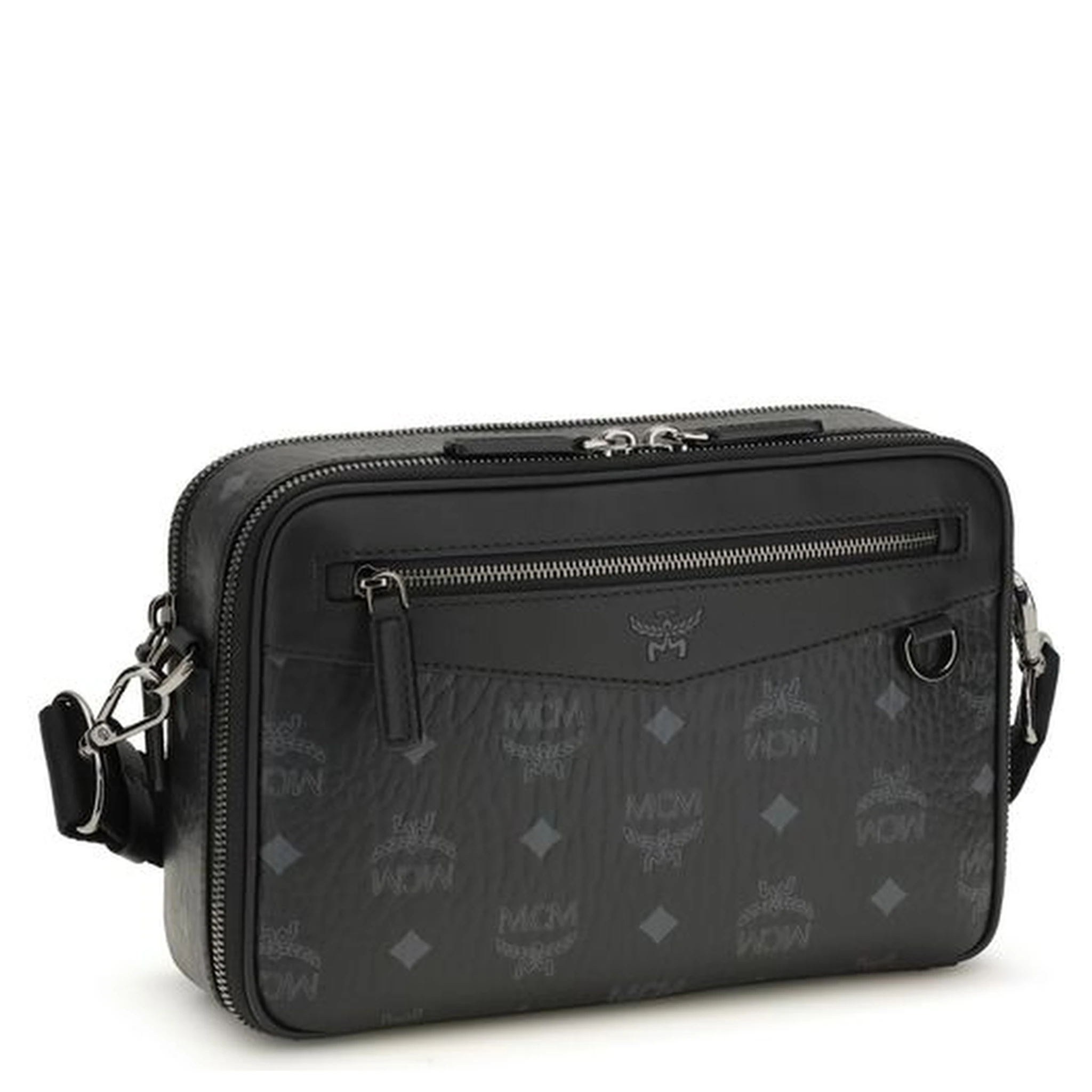 Black Fabric Shoulder Bag