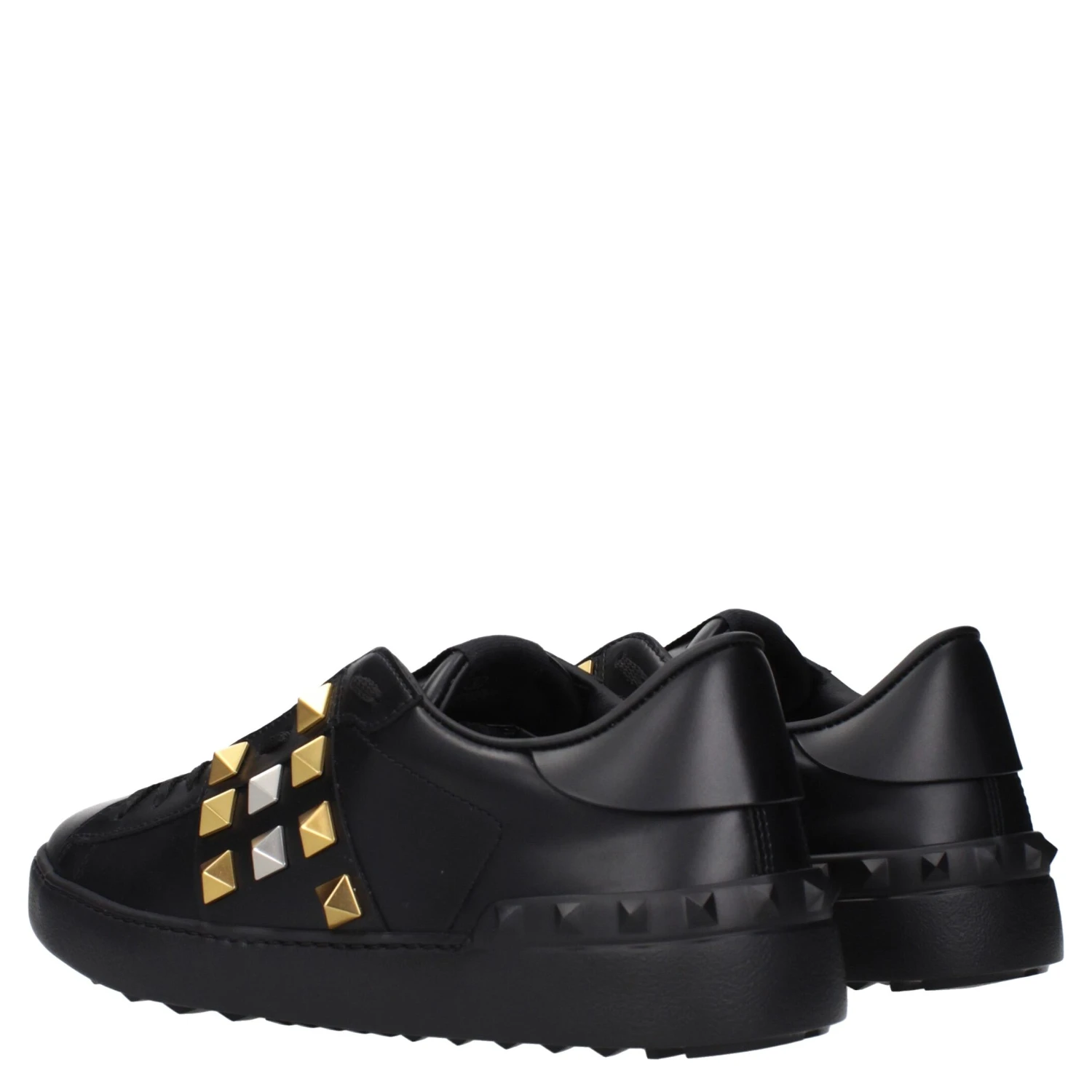 Black Leather Sneakers