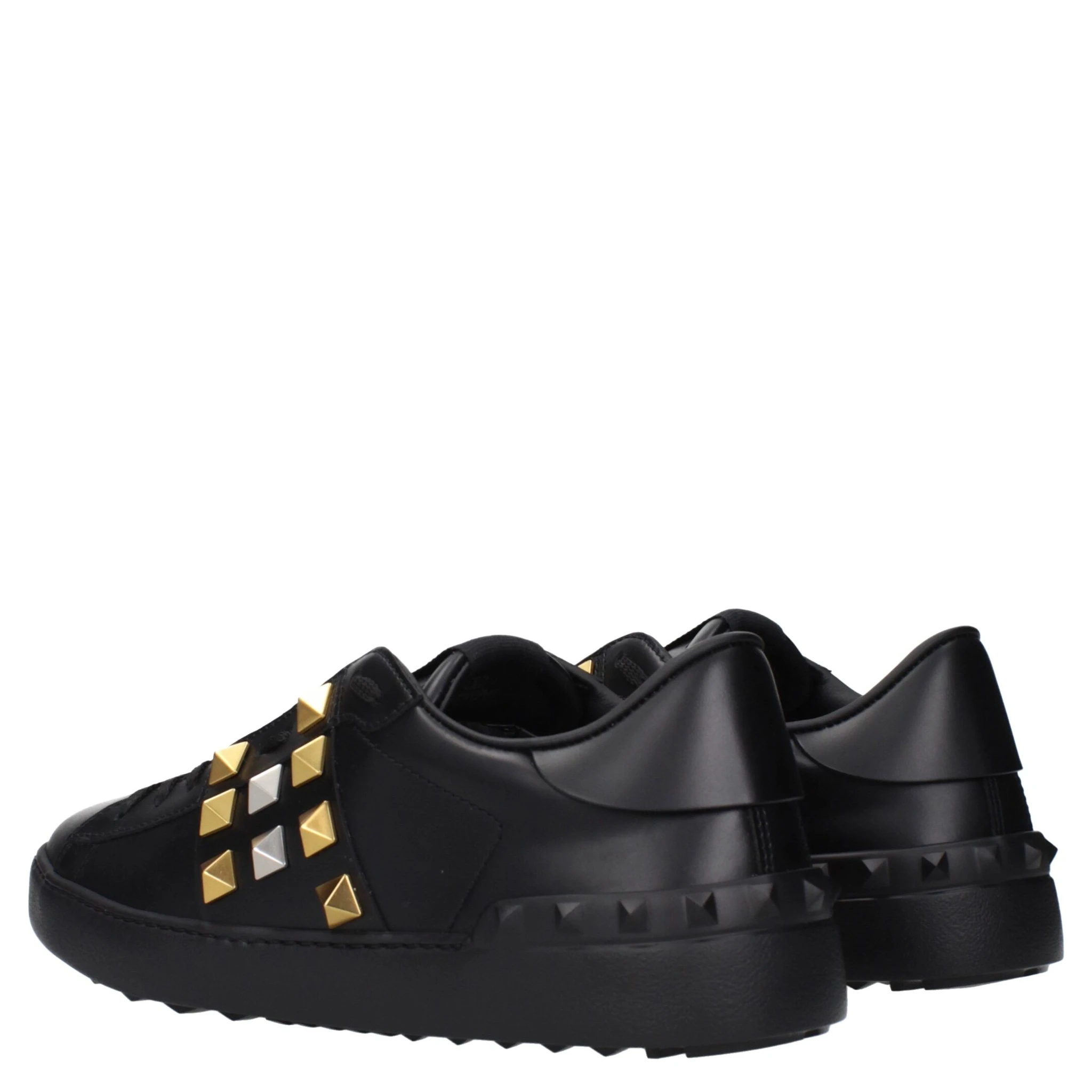 Black Leather Sneakers