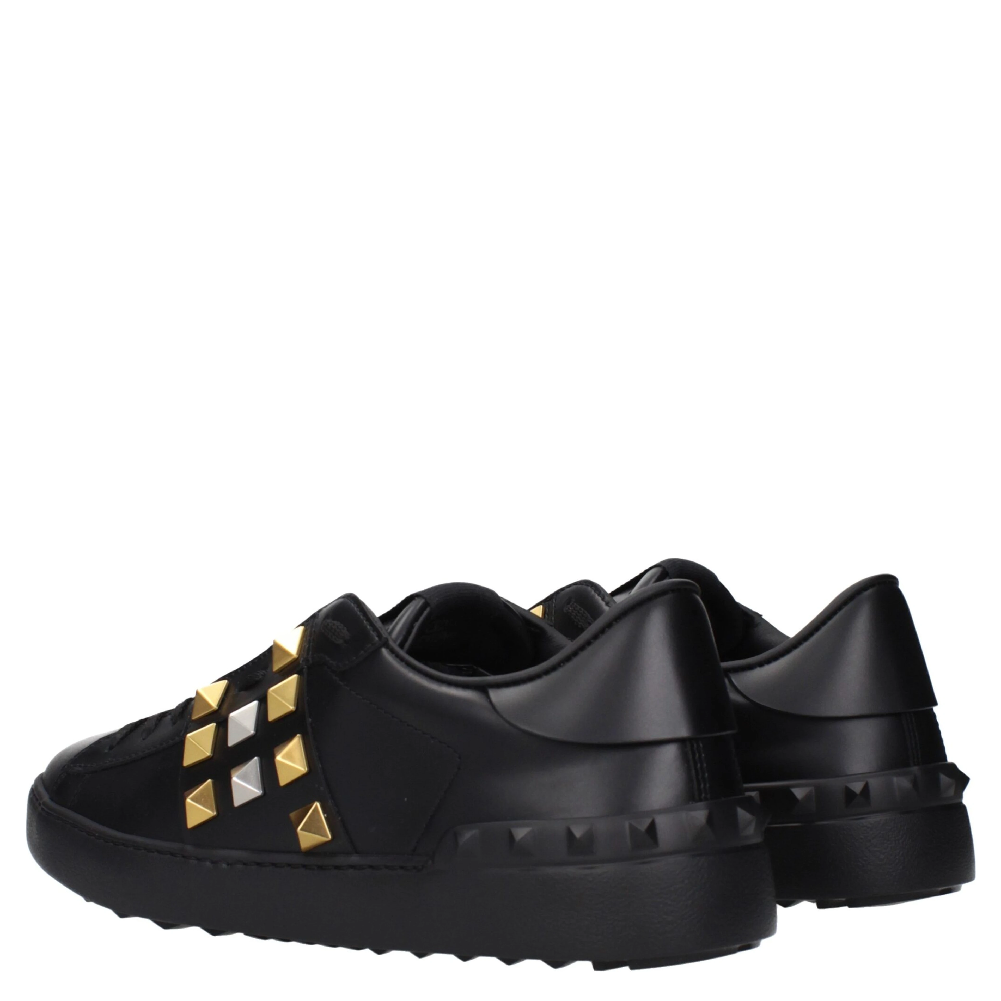 Black Leather Sneakers