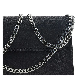 Black Polyester Shoulder Bag