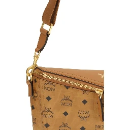 حقيبة كتف بوس توروس من جلد العجل البيج