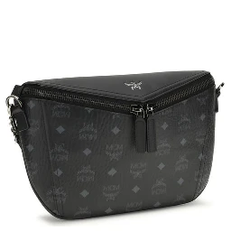 حقيبة كتف بوس توروس من جلد العجل الأسود