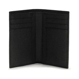 محفظة بوس توروس من جلد العجل الأسود