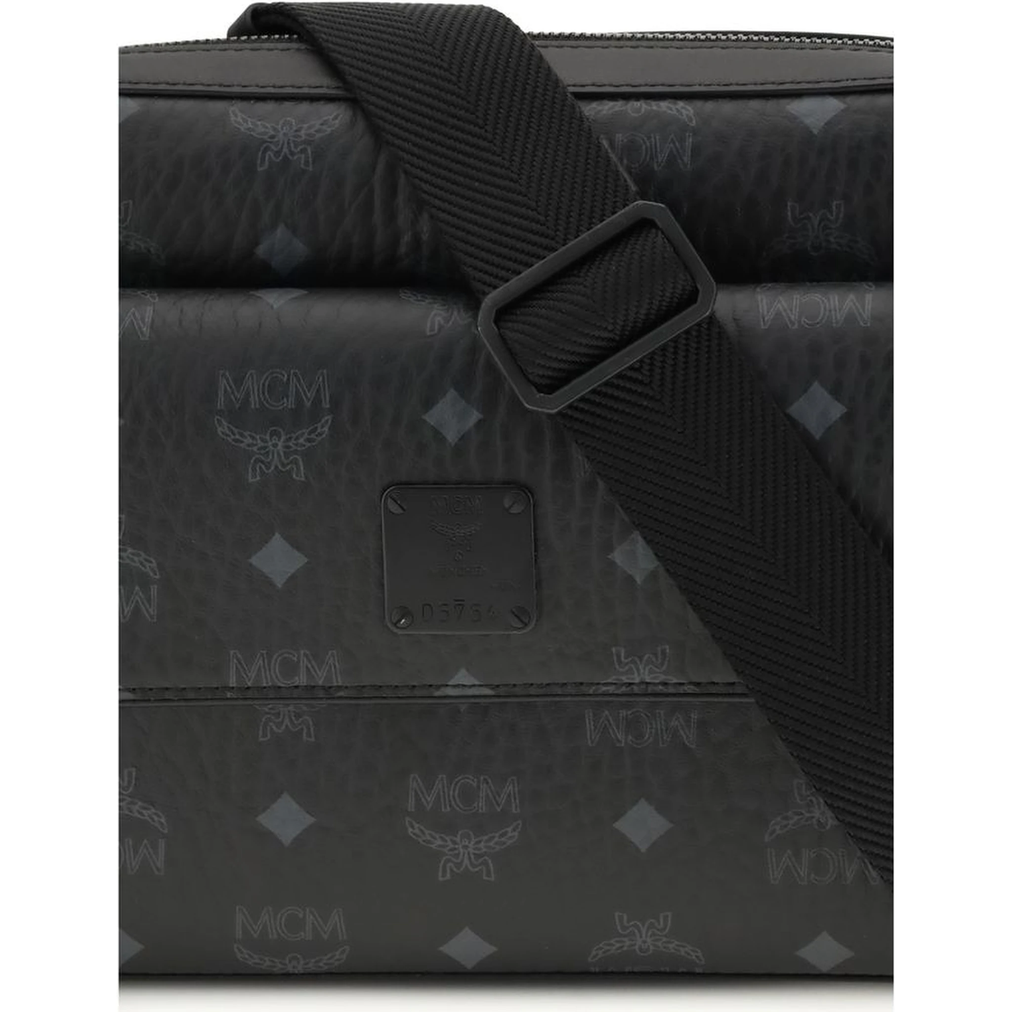 Black Fabric Shoulder Bag