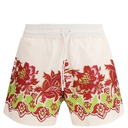 Multicolor Polyester Shorts