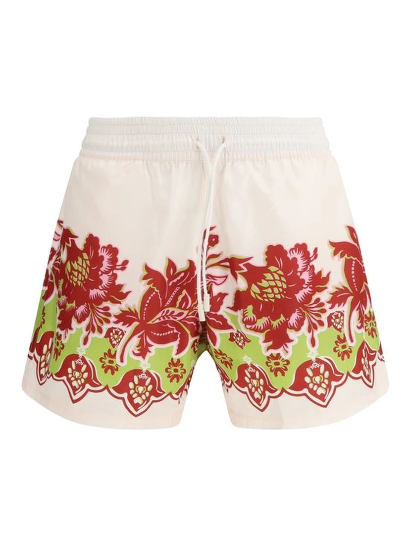 Multicolor Polyester Shorts