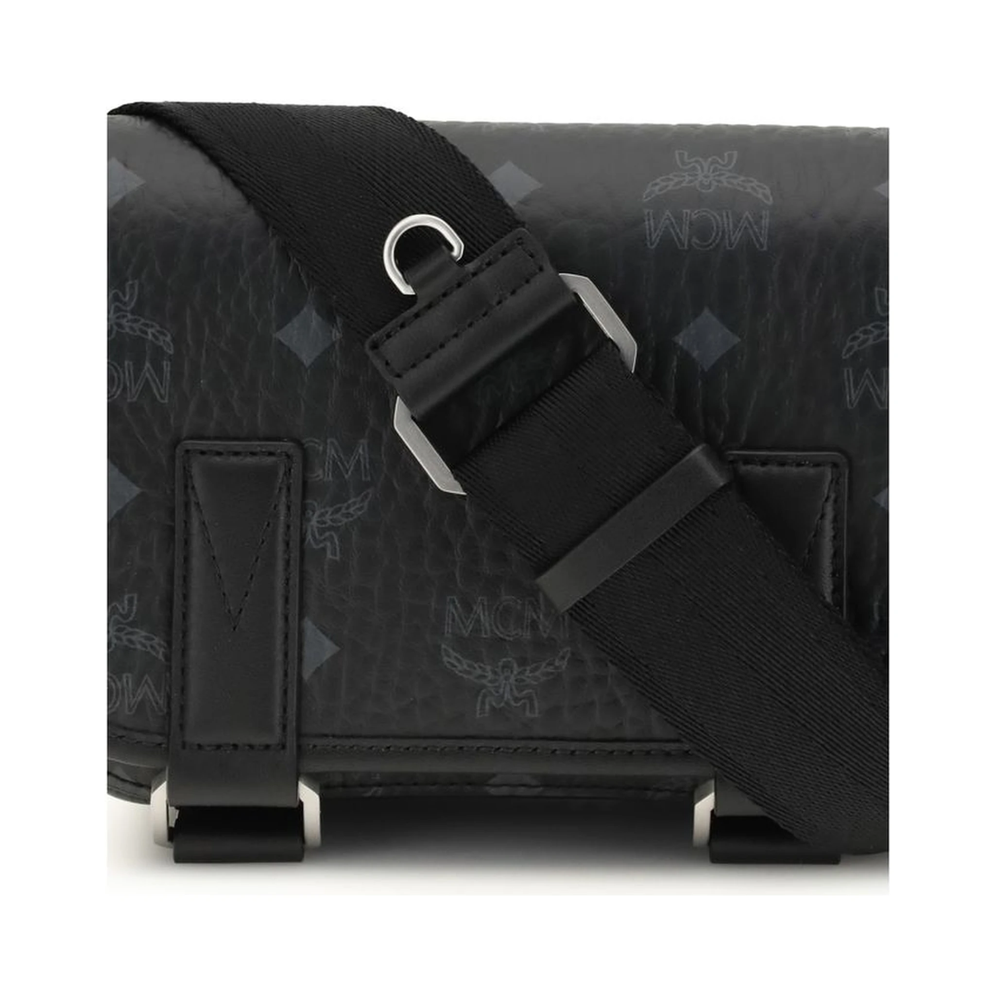 Black Fabric Shoulder Bag