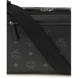 Black Fabric Shoulder Bag
