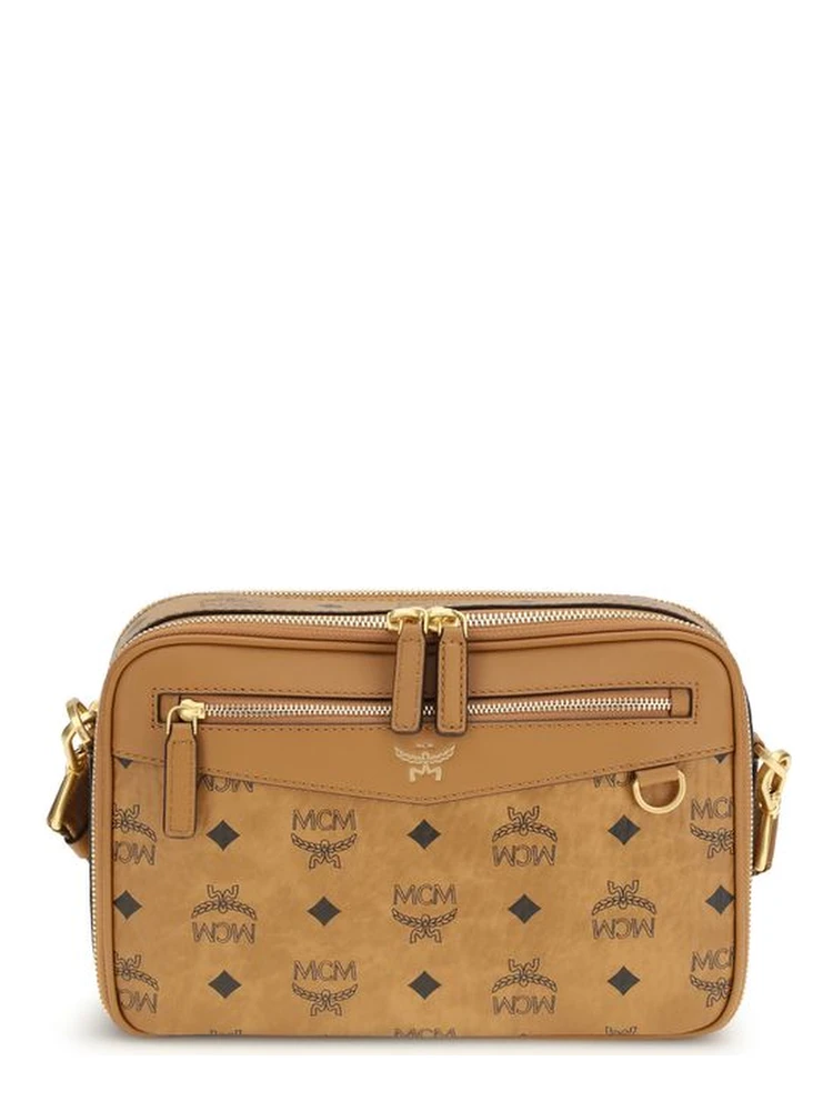 Beige Fabric Shoulder Bag