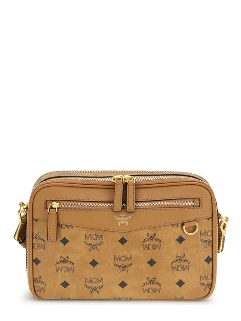 Beige Fabric Shoulder Bag