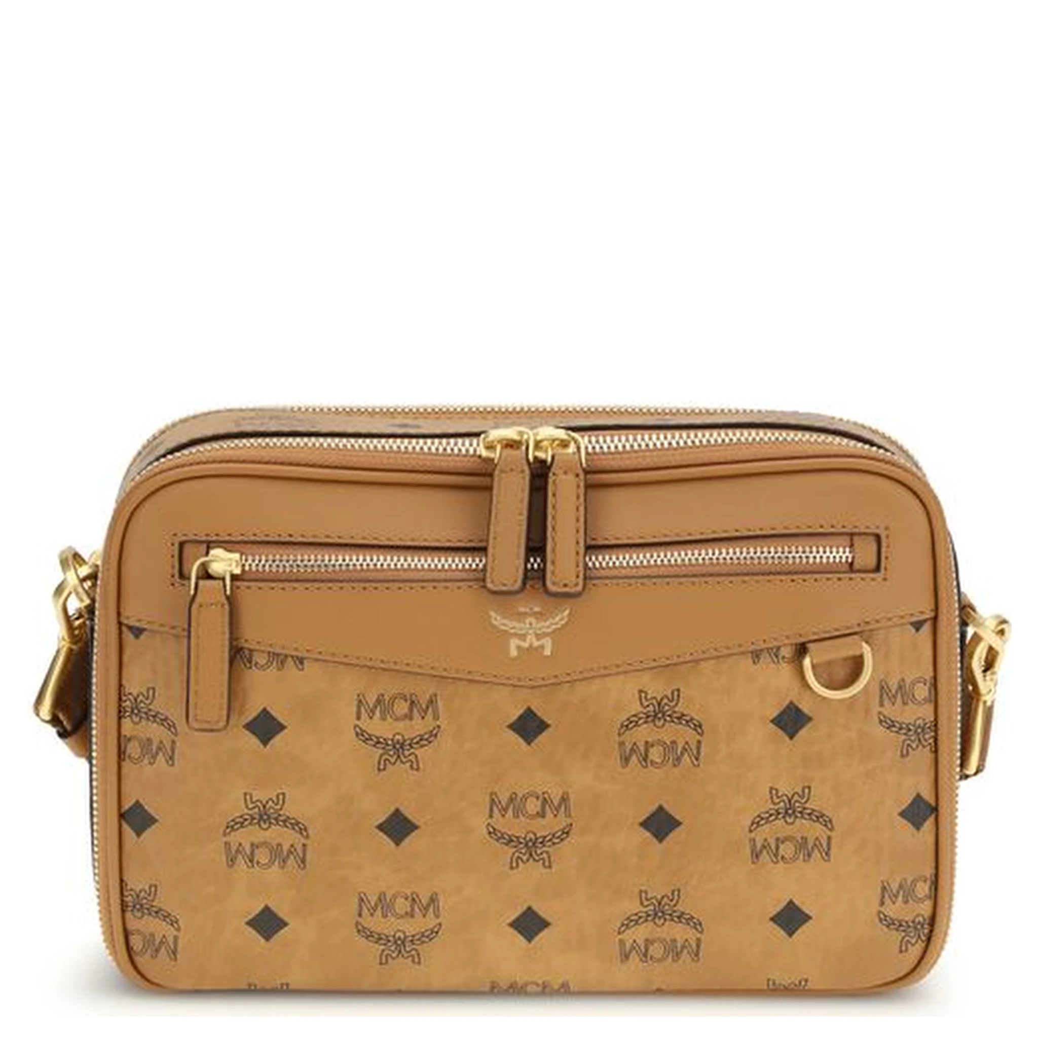 Beige Fabric Shoulder Bag