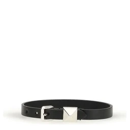 سوار بوس توروس من جلد العجل الأسود