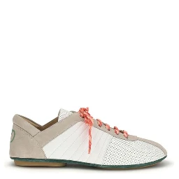 Multicolor Suede Leather Low Top Sneakers