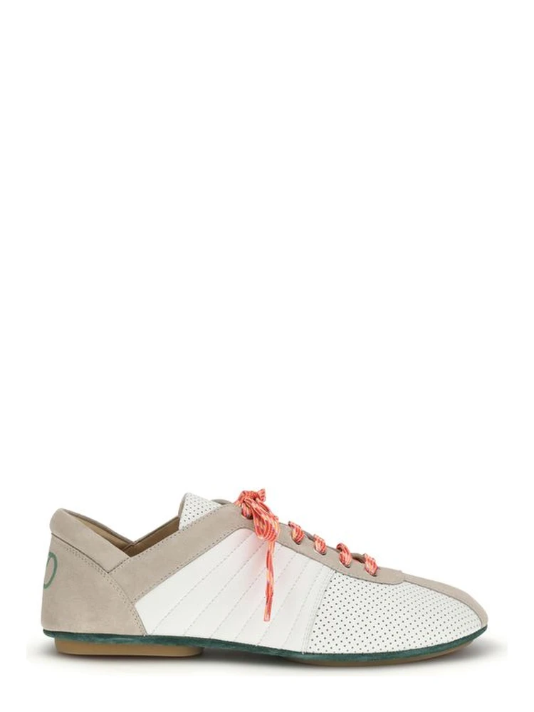 Multicolor Suede Leather Low Top Sneakers