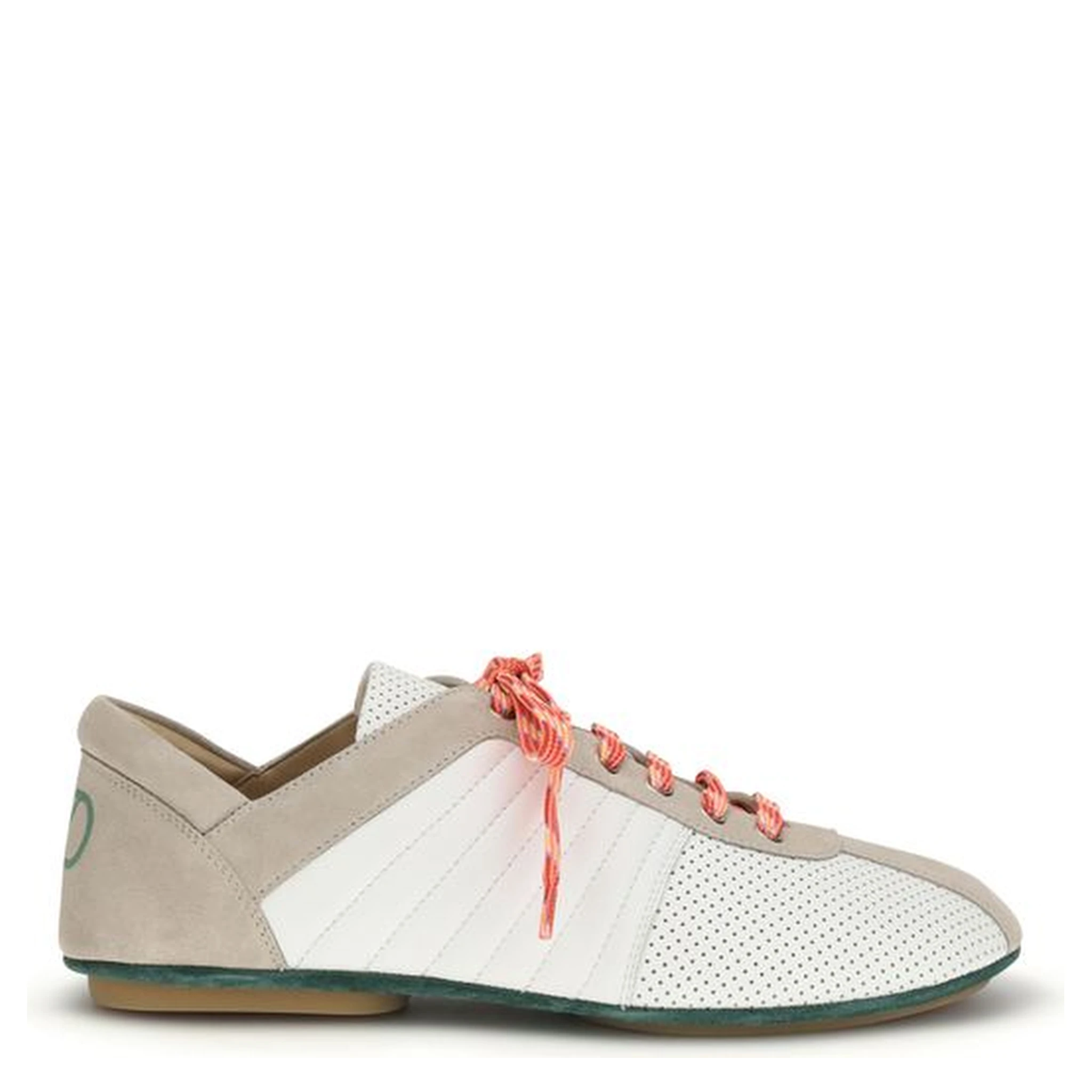 Multicolor Suede Leather Low Top Sneakers