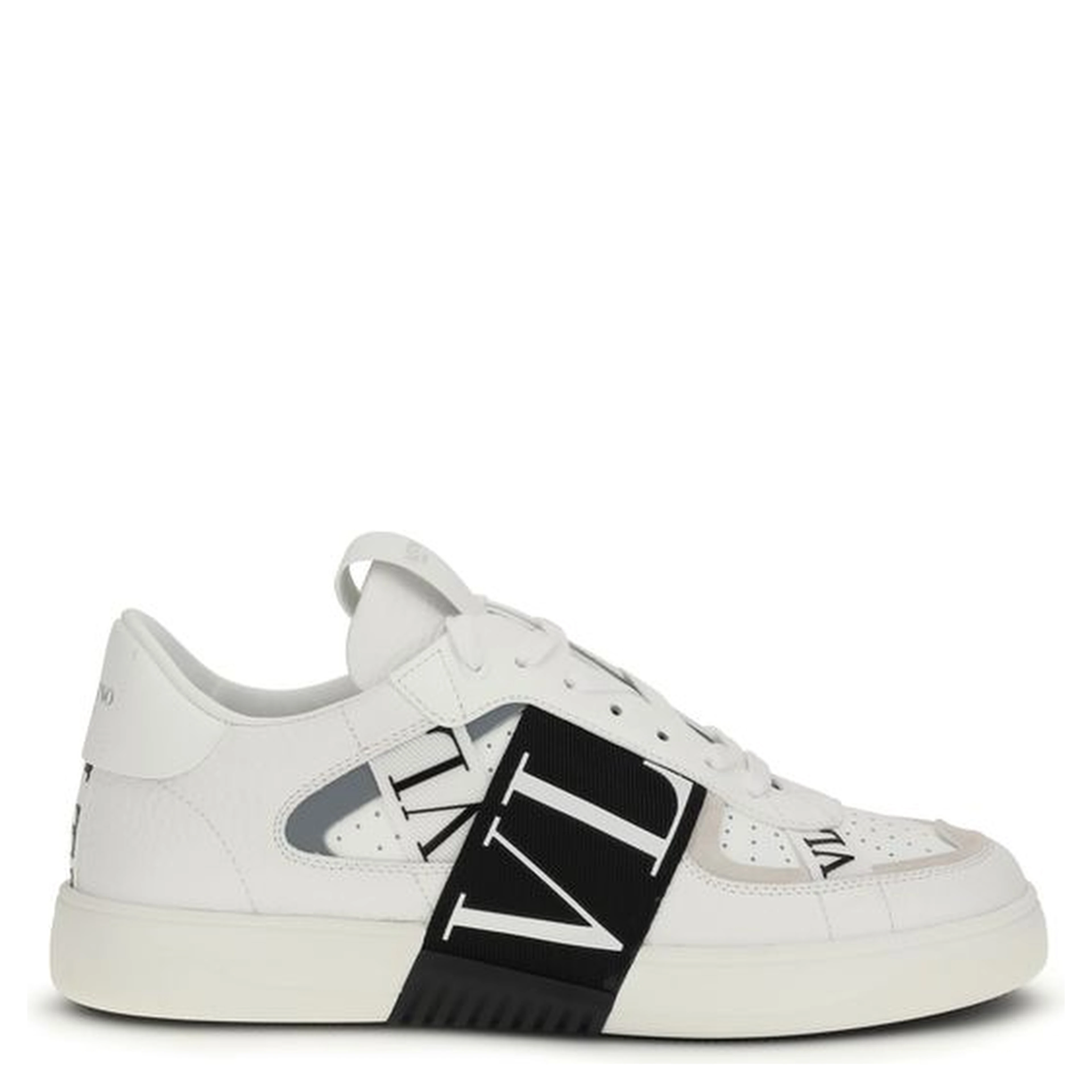 White Calf Leather Bos Taurus Low Top Sneakers