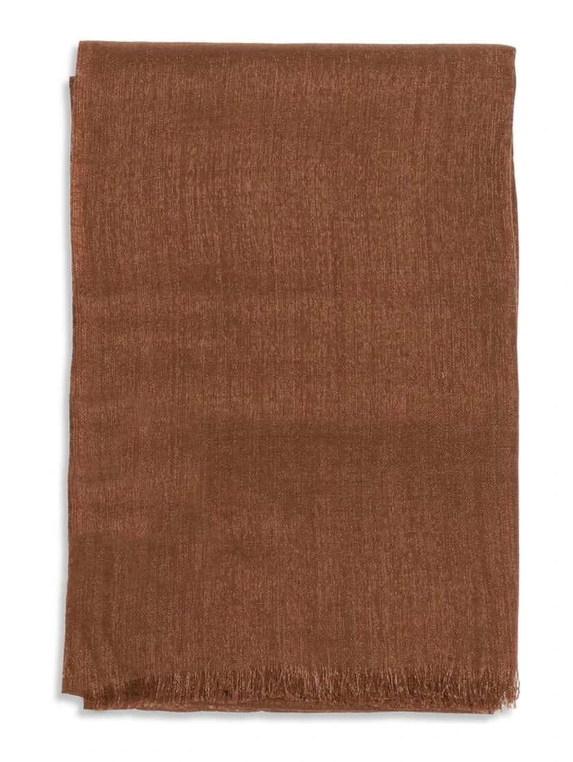 وشاح بني من الكشمير