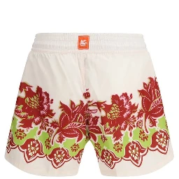 Multicolor Polyester Shorts