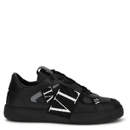 Black Calf Leather Bos Taurus Low Top Sneakers
