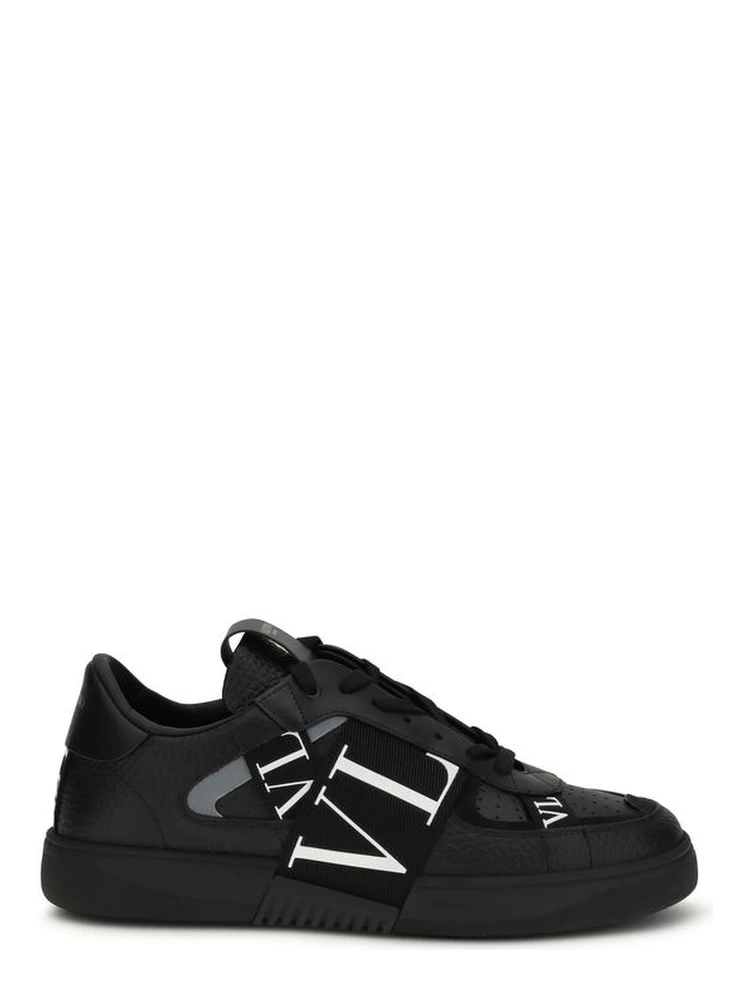 Black Calf Leather Bos Taurus Low Top Sneakers