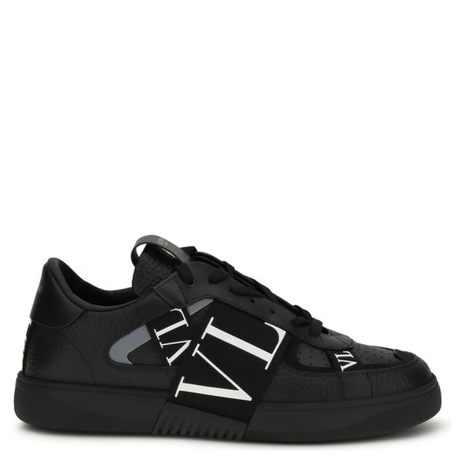 Black Calf Leather Bos Taurus Low Top Sneakers