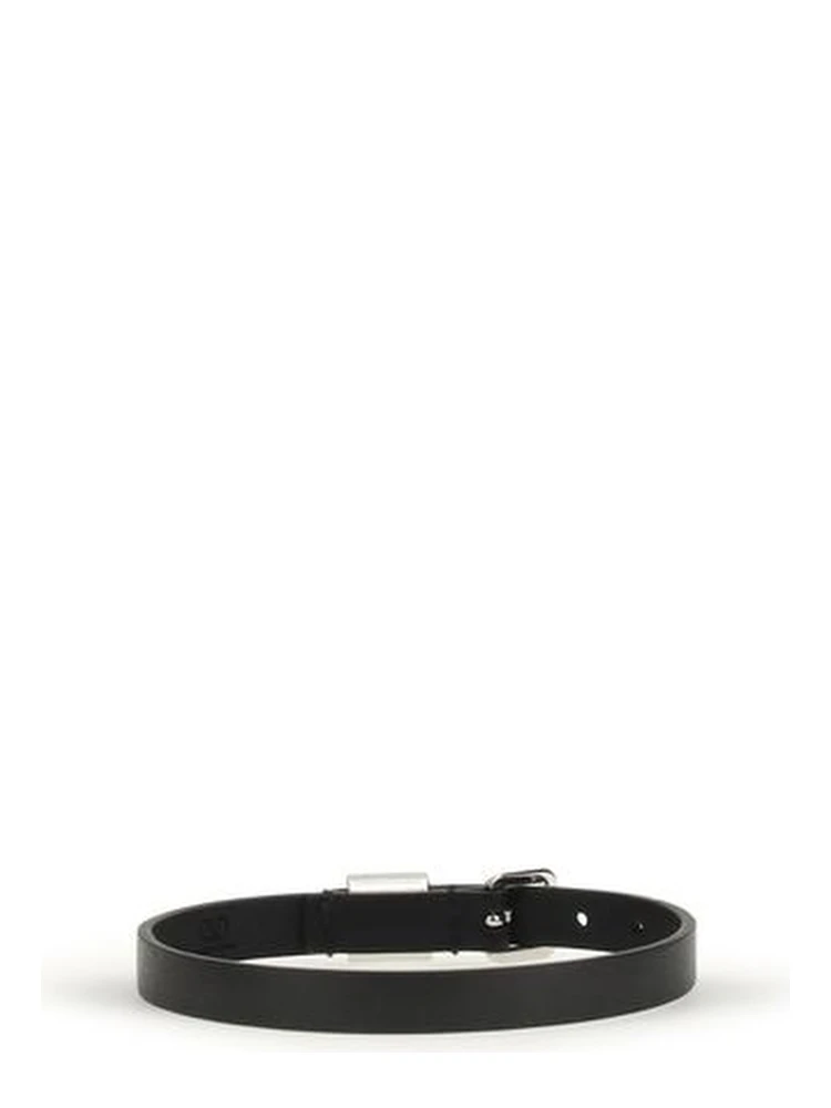 سوار بوس توروس من جلد العجل الأسود alternative