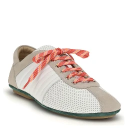 Multicolor Suede Leather Low Top Sneakers