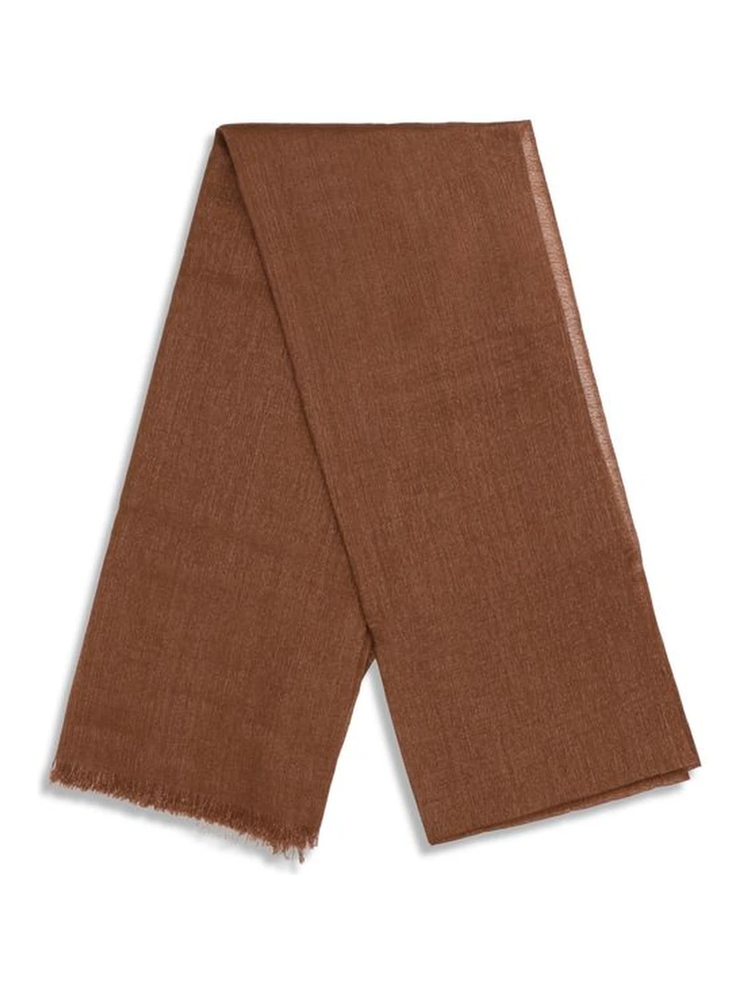 وشاح بني من الكشمير