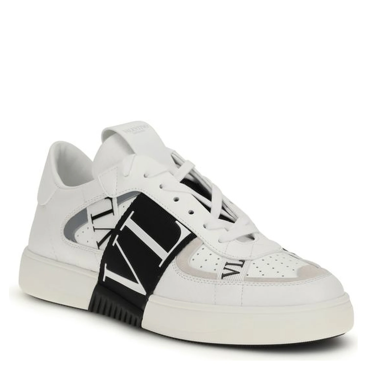 White Calf Leather Bos Taurus Low Top Sneakers
