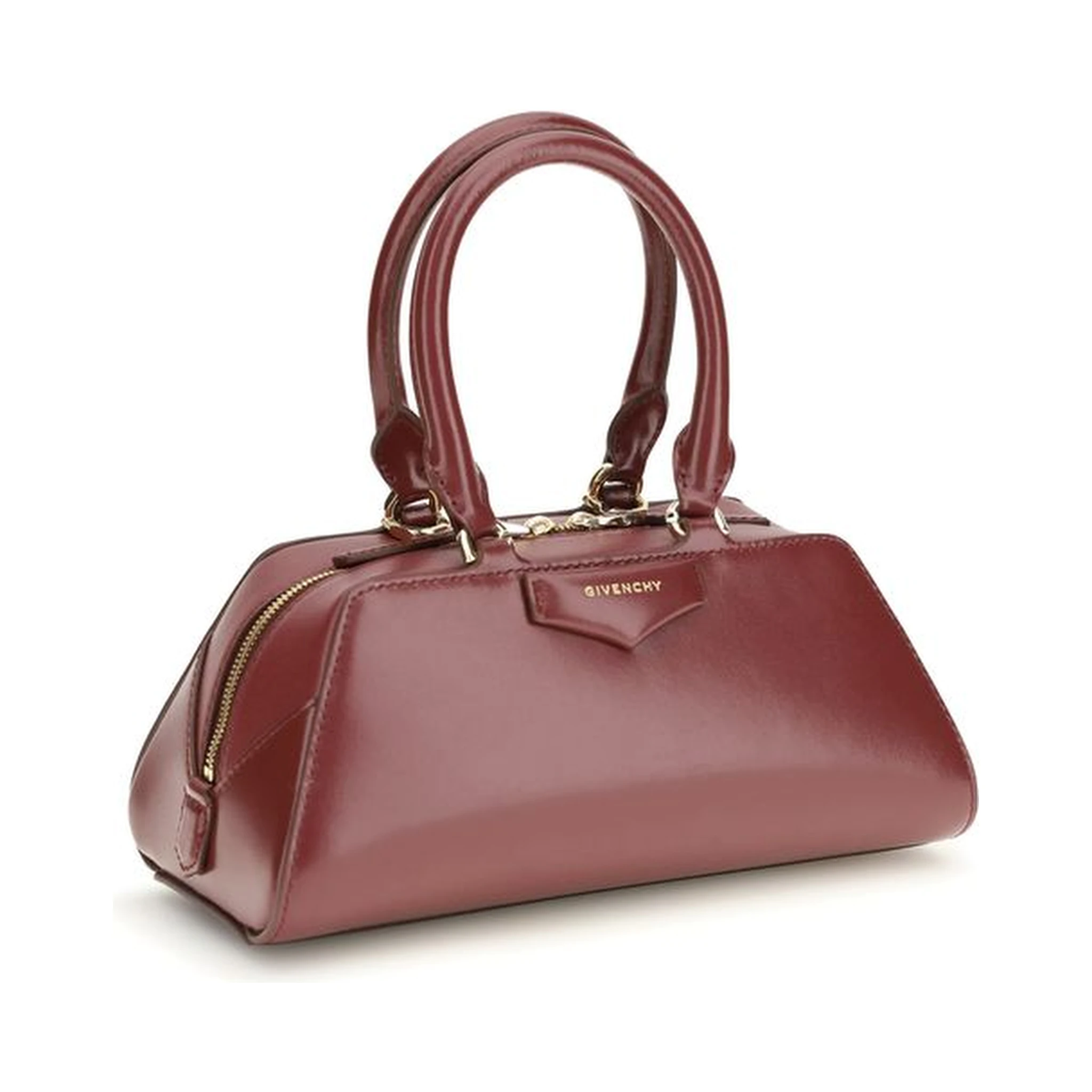 Bordeaux Calf Leather Bos Taurus Shoulder Bag