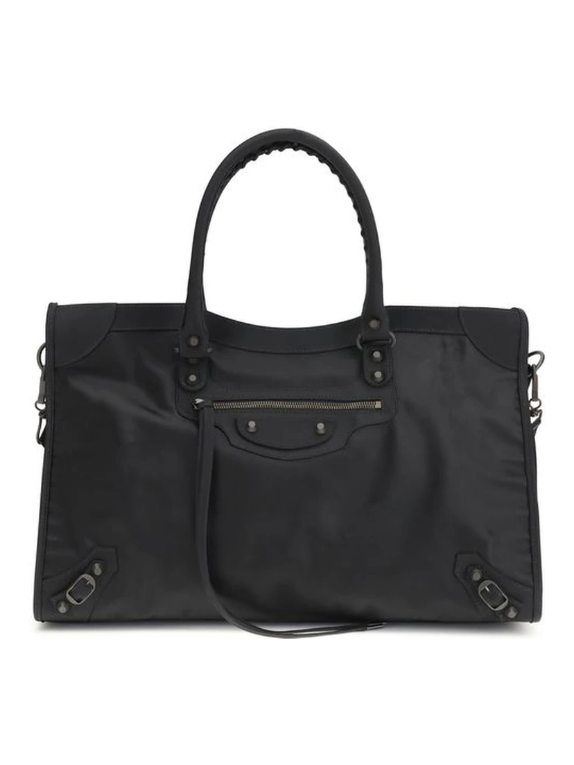 Black Polyamide Shoulder Bag