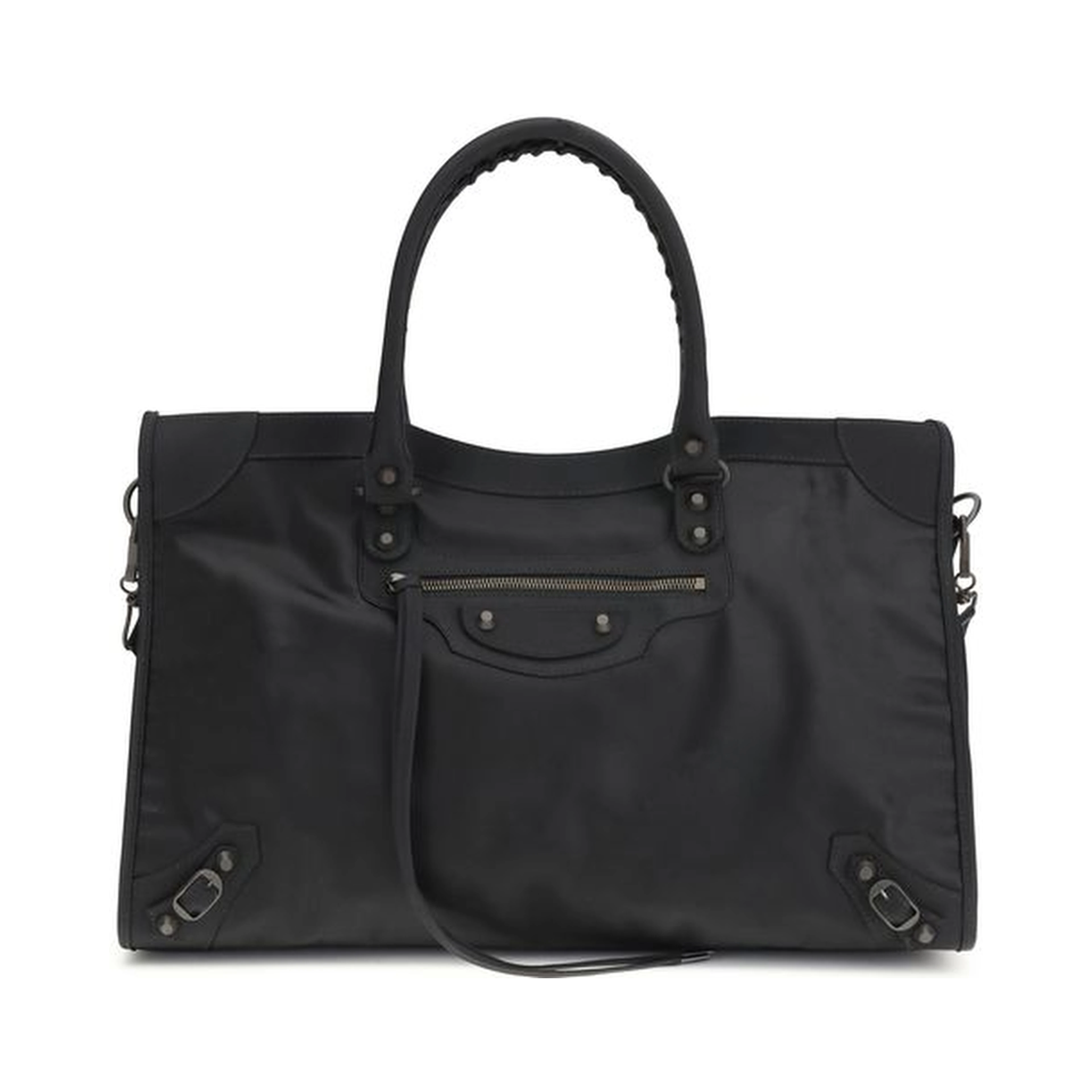 Black Polyamide Shoulder Bag